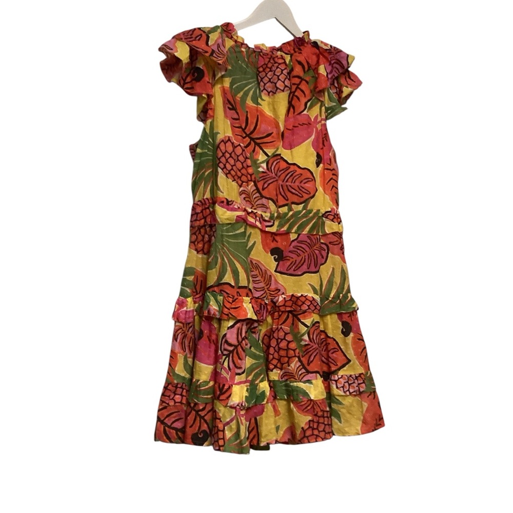 Yellow Fruit Dream Ruffle Mini Dress - Picture 3 of 5